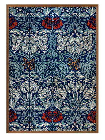 ウィリアム モリス Tulip and Rose A3 サイズ ポスター アート おしゃれ 絵画 インテリア 北欧 イラスト マット紙 艶消し アートパネル 額 フレーム デザイン 壁掛け ギフト 新築祝い ディスプレイ 速達 送料無料