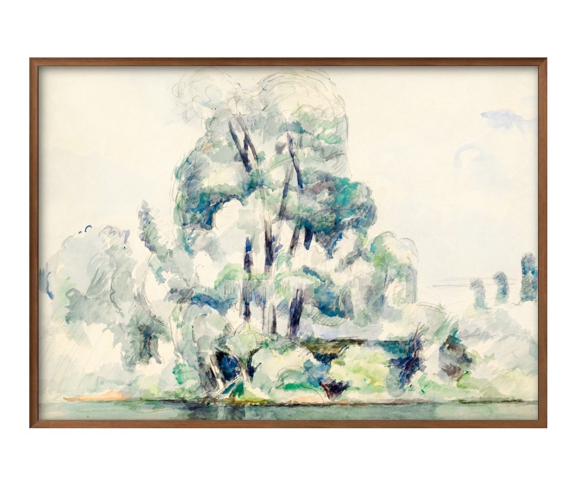 ポール セザンヌ Banks of the Seine at M?dan A3 サイズ ポスター アート おしゃれ 絵画 インテリア 北欧 イラスト マット紙 ...