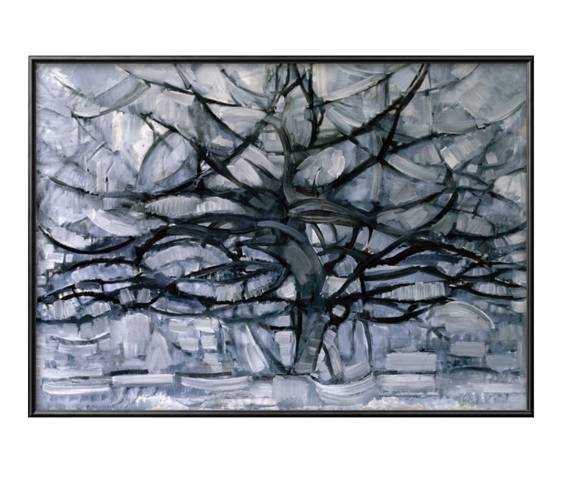 ピエト モンドリアン 灰色の樹 A3 サイズ ポスター アート おしゃれ 絵画 インテリア 北欧 イラスト マ..