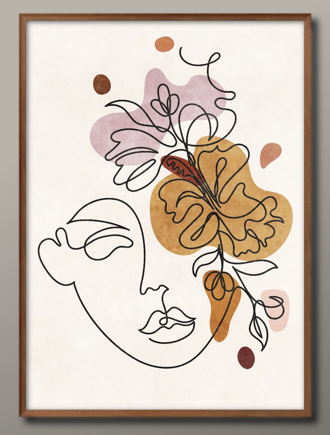 ボタニカル 植物 花 フラワー A3 サイズ ポスター アート おしゃれ 絵画 インテリア 北欧 イラスト マット紙 艶消し アートパネル 額 フレーム デザイ...