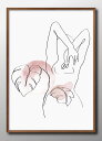 デザイン モダン A3 サイズ ポスター アート おしゃれ 絵画 インテリア 北欧 イラスト マット紙 艶消し アートパネル 額 フレーム デザイン 壁掛け ギ...