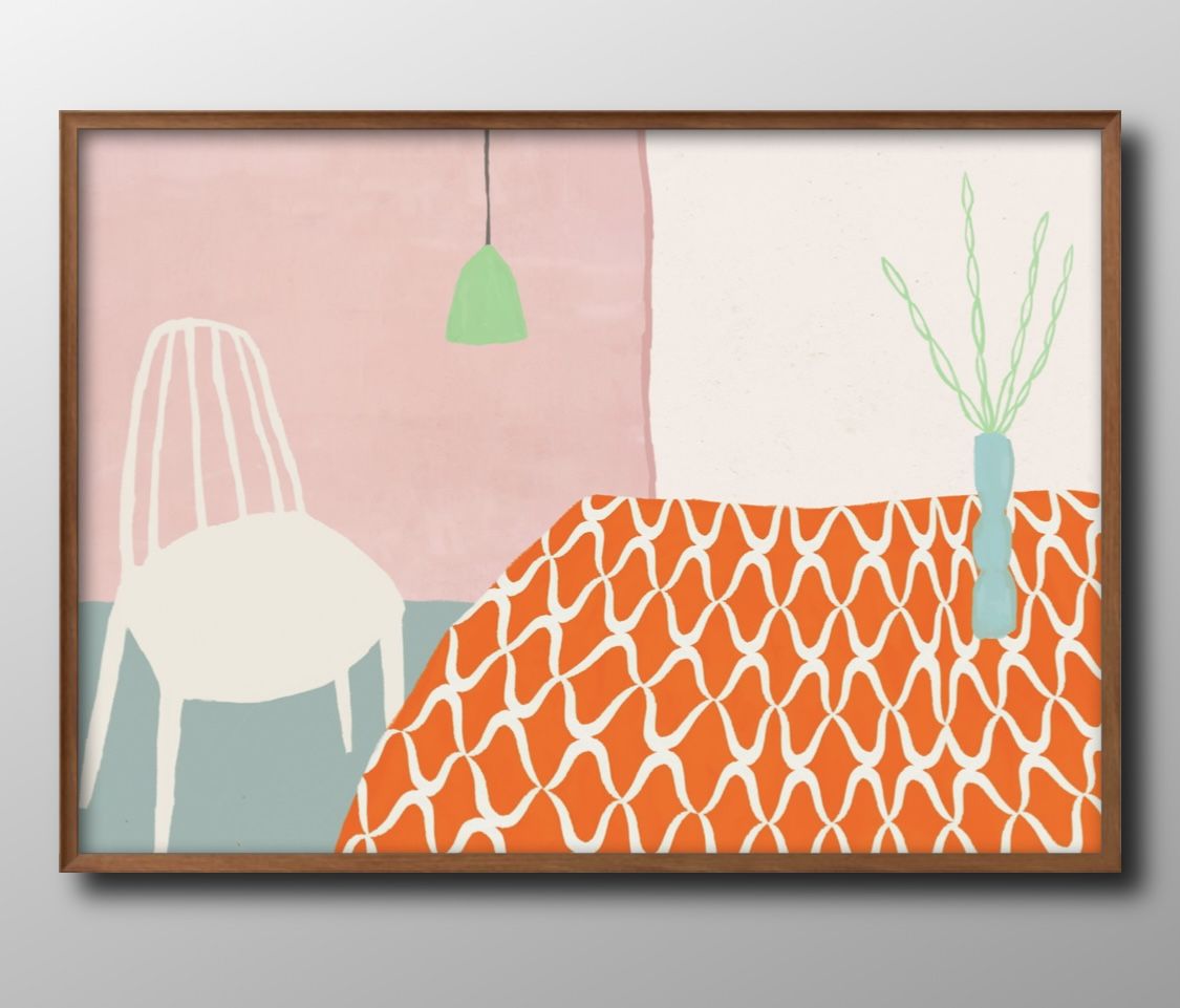 デザイン モダン A3 サイズ ポスター アート おしゃれ 絵画 インテリア 北欧 イラスト マット紙 艶消し アートパネル 額 フレーム デザイン 壁掛け ギ...