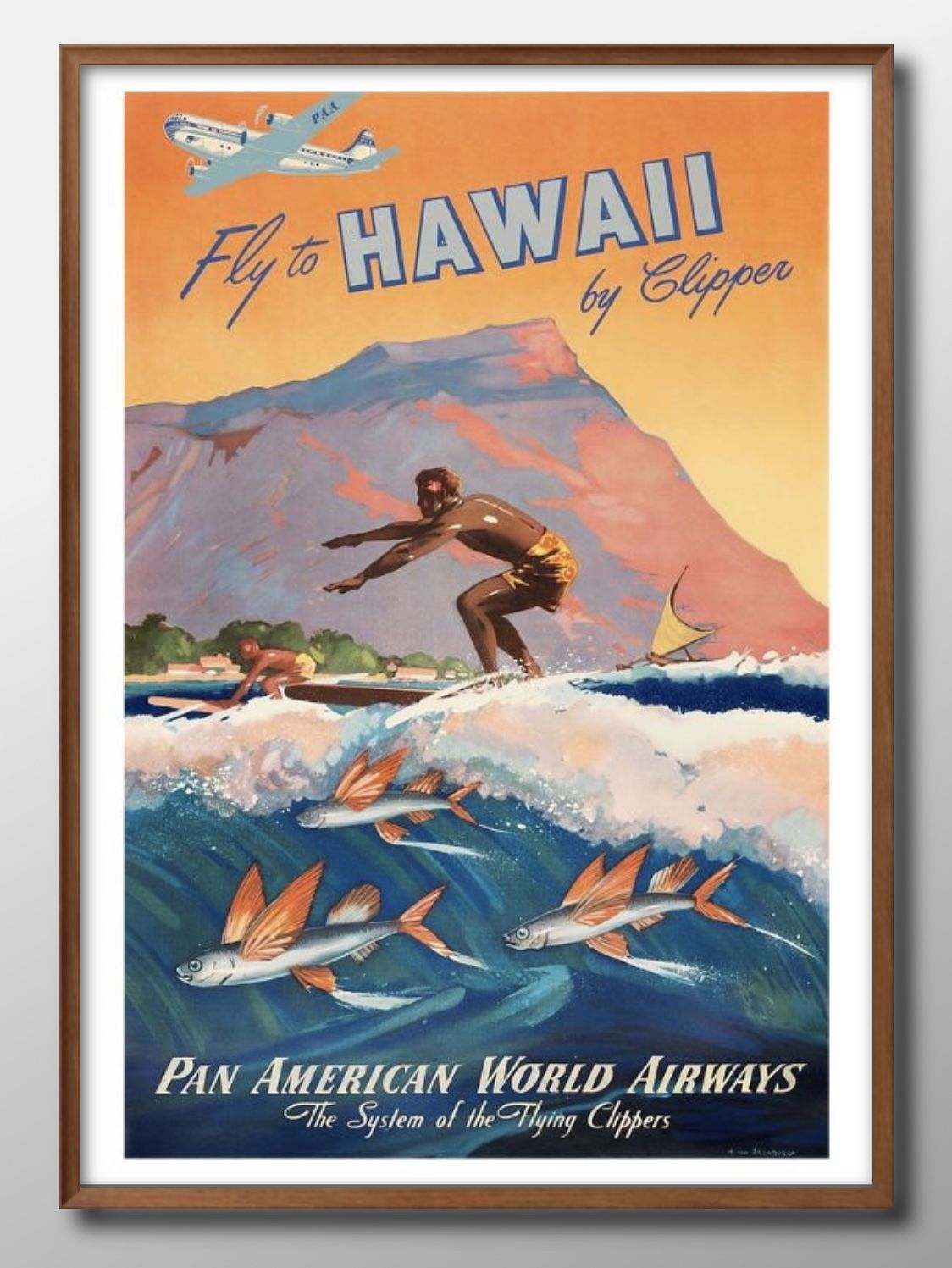 ハワイ トラベル 旅行 Hawaii A3 サイズ ポスター アート おしゃれ 絵画 インテリア 北欧 イラスト マット紙 艶消し アートパネル 額 フレーム デザイン 壁掛け ギフト 新築祝い ディスプレイ 速達 送料無料