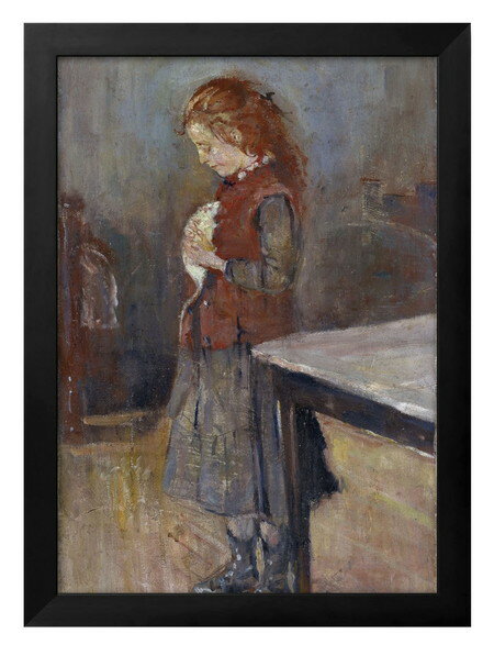 エドヴァルド ムンク Redhaired Girl With White Rat A3 サイズ ポスター アート おしゃれ 絵画 インテリア 北欧 イラスト マ...