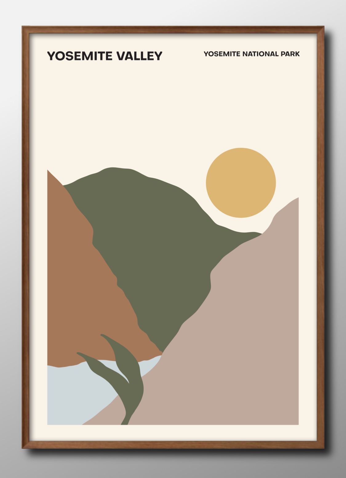 ヨセミテ渓谷 観光 トラベル A3 サイズ ポスター アート おしゃれ 絵画 インテリア 北欧 イラスト マット紙 艶消し アートパネル 額 フレーム デザイン...