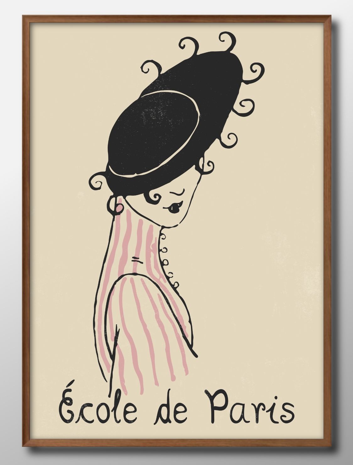 エコールドパリ A3 サイズ ポスター アート おしゃれ 絵画 インテリア 北欧 イラスト マット紙 艶消し アートパネル 額 フレーム デザイン 壁掛け ギフ...