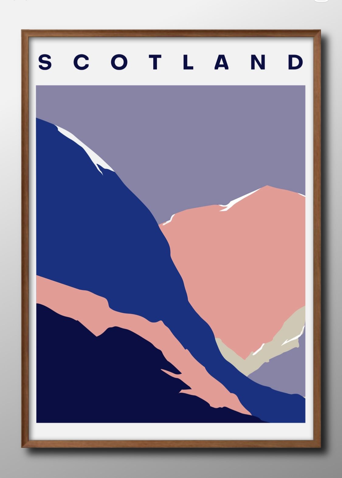スコットランド トラベル A3 サイズ ポスター アート おしゃれ 絵画 インテリア 北欧 イラスト マット紙 艶消し アートパネル 額 フレーム デザイン 壁...