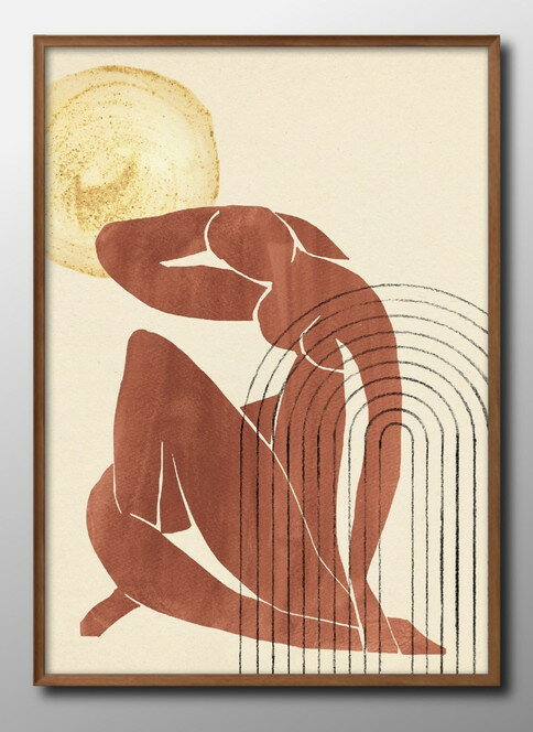 アンリ マティス ラインアート A3 サイズ ポスター アート おしゃれ 絵画 インテリア 北欧 イラスト マット紙 艶消し アートパネル 額 フレーム デザイ...