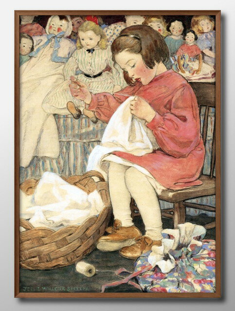 ウィルコック スミス How Doth the Little Busy Bee A3 サイズ ポスター アート おしゃれ 絵画 インテリア 北欧 イラスト マッ...