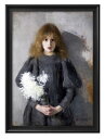 オルガ ボズナンスカ Girl with Chrysanthemums A3 サイズ ポスター アート おしゃれ 絵画 インテリア 北欧 イラスト マット紙 艶...