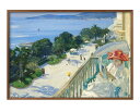 ジョン レィヴァリ The Terrace, Cap d’Ail A3 サイズ ポスター アート おしゃれ 絵画 インテリア 北欧 イラスト マット紙 艶消し ...