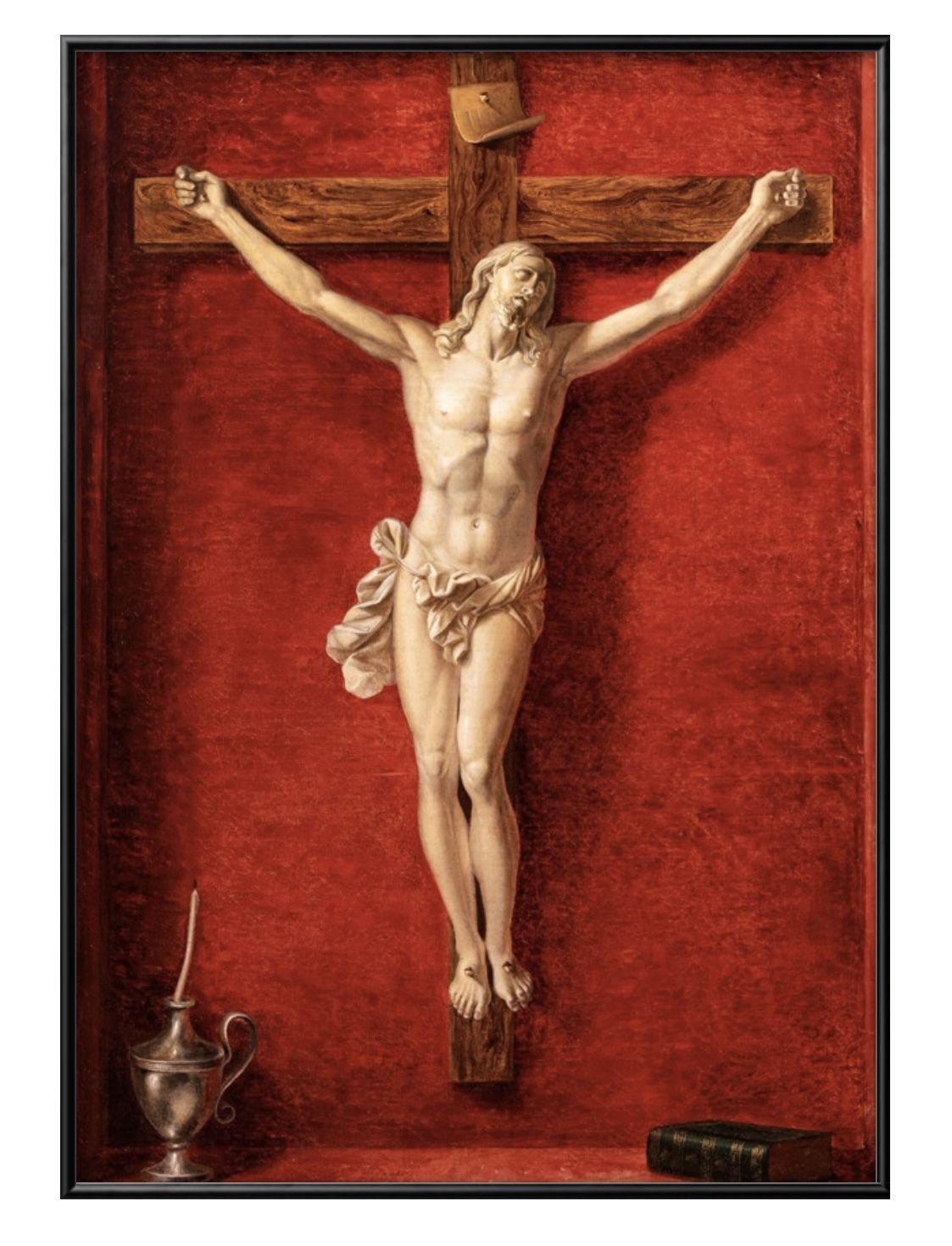 ブロスペロマレリニ Trompe-L’?il With A Crucifix A3 サイズ ポスター アート おしゃれ 絵画 インテリア 北欧 イラスト マット...