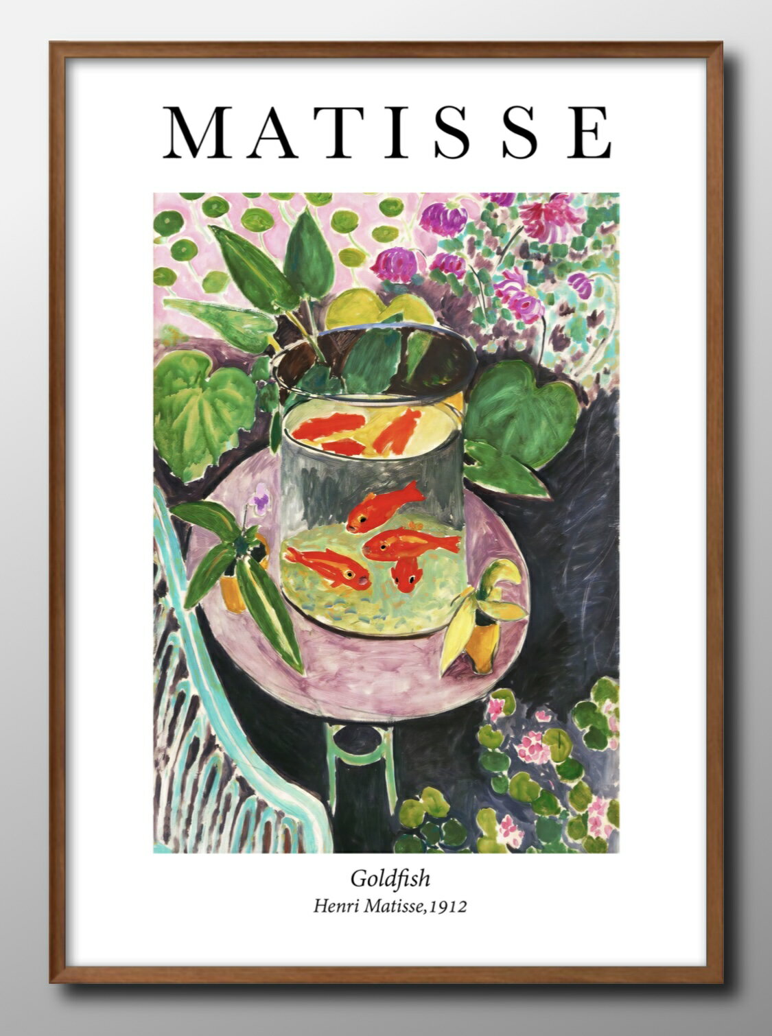 アンリ マティス マチス 金魚 A3 サイズ ポスター アート おしゃれ 絵画 インテリア 北欧 イラスト マット紙 艶消し アートパネル 額 フレーム デザイ...