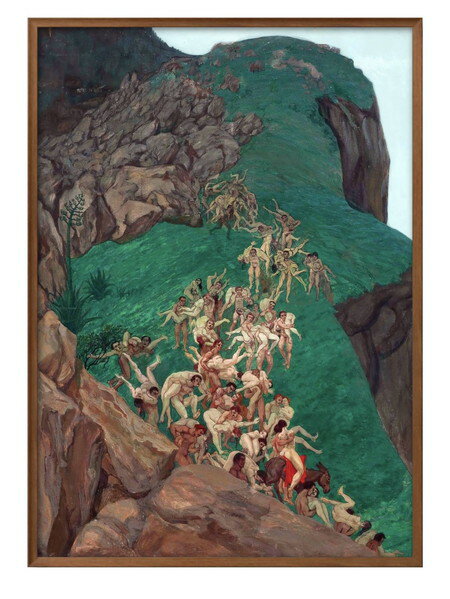 アルフレッド バーゼル The rape of the Sabine women A3 サイズ ポスター アート おしゃれ 絵画 インテリア 北欧 イラスト マット紙 ..