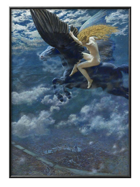 エドワード ロバート ヒューズ Dream Idyll A3 サイズ ポスター アート おしゃれ 絵画 インテリア 北欧 イラスト マット紙 艶消し アートパネ...