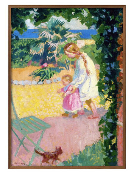 モーリス ドニ Alo Devant La Maison De Garde A3 サイズ ポスター アート おしゃれ 絵画 インテリア ..