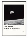 月面から地球を撮影した画像 A3 サイズ ポスター アート おしゃれ 絵画 インテリア 北欧 イラスト マット紙 艶消し アートパネル 額 フレーム デザイン 壁掛け ギフト 新築祝い ディスプレイ 速達 送料無料