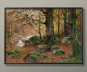 ウォルター モーラス Herbst am Waldbach A3 サイズ ポスター アート おしゃれ 絵画 インテリア 北欧 イラスト マット紙 艶消し アート...