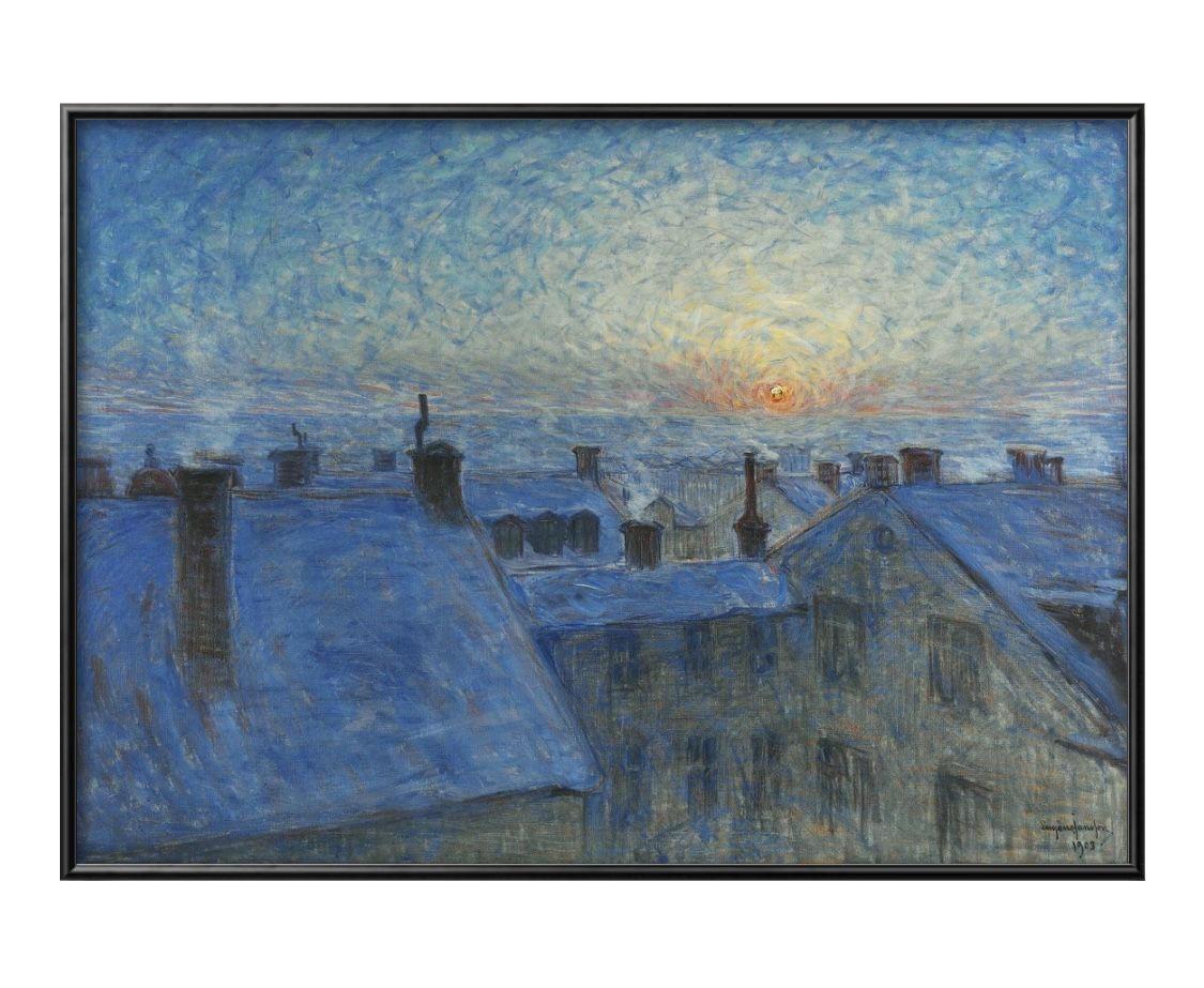 ウジェーヌ フレデリク ヤンソン A3 サイズ ポスター アート おしゃれ 絵画 インテリア 北欧 イラスト マット紙 艶消し アートパネル 額 フレーム デザ...