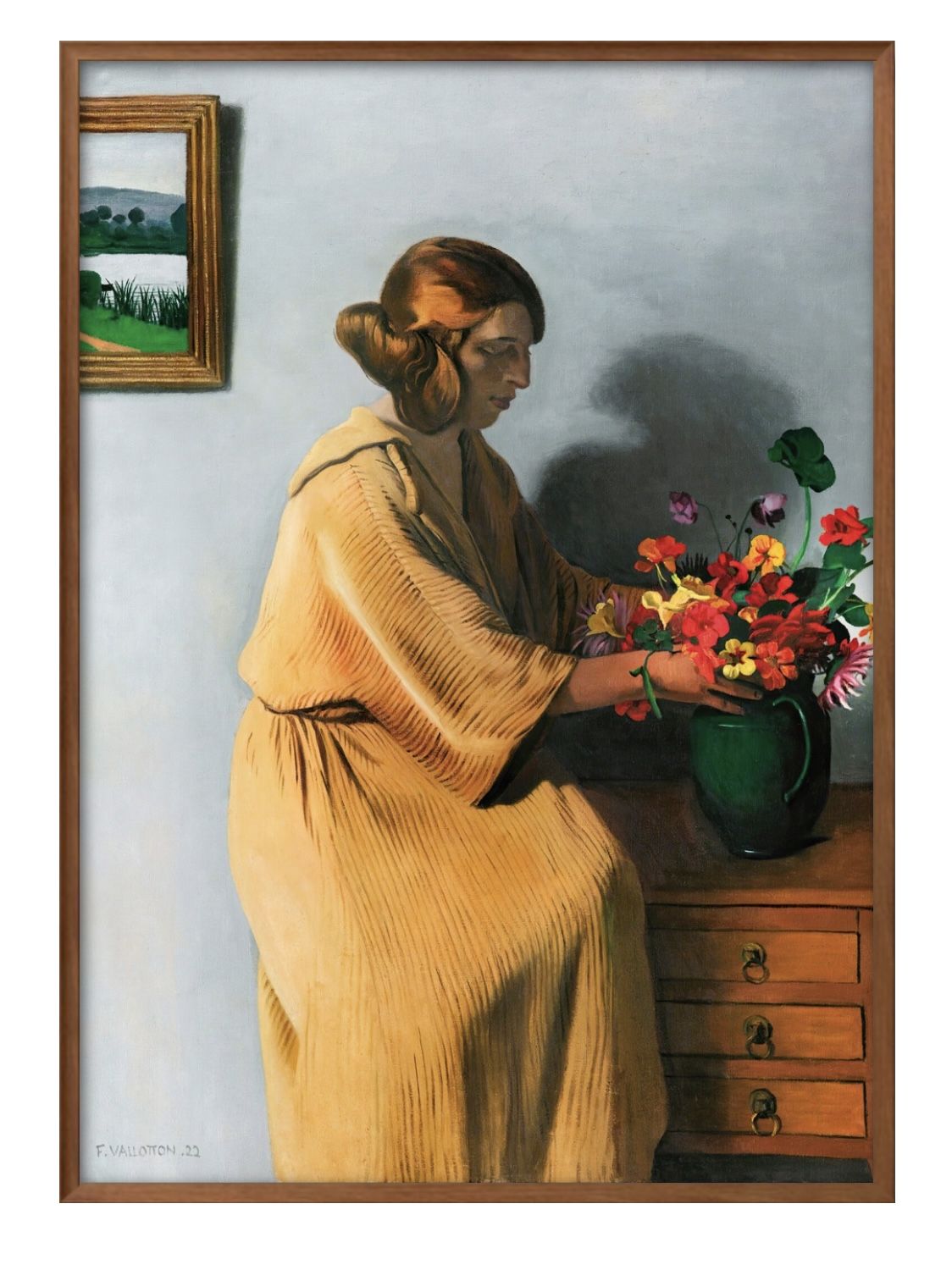 フェリックス ヴァロットン The Bouquet A3 サイズ ポスター アート おしゃれ 絵画 インテリア 北欧 イラスト マット紙 艶消し アートパネル ...