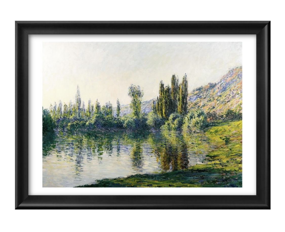 クロード モネ ヴェトゥイユのセーヌ川 A3 サイズ ポスター アート おしゃれ 絵画 インテリア 北欧 イラスト マット紙 艶消し アートパネル 額 フレーム...