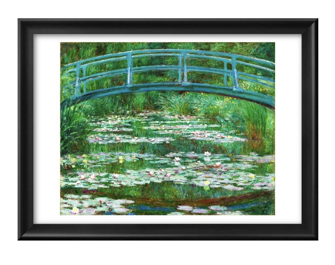 クロード モネ 日本の歩道橋 A3 サイズ ポスター アート おしゃれ 絵画 インテリア 北欧 イラスト マット紙 艶消し アートパネル 額 フレーム デザイン...