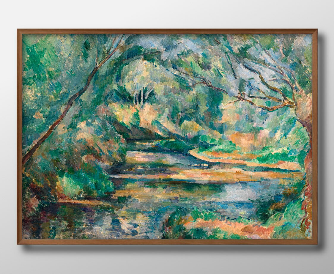 ポール セザンヌ 小川 A3 サイズ ポスター アート おしゃれ 絵画 インテリア 北欧 イラスト マット紙 艶消し アートパネル 額 フレーム デザイン 壁掛け ギフト 新築祝い ディスプレイ 速達 送料無料