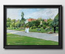 メリット チェイス A Park in Brooklyn A3 サイズ ポスター アート おしゃれ 絵画 インテリア 北欧 イラスト マット紙 艶消し アートパ...