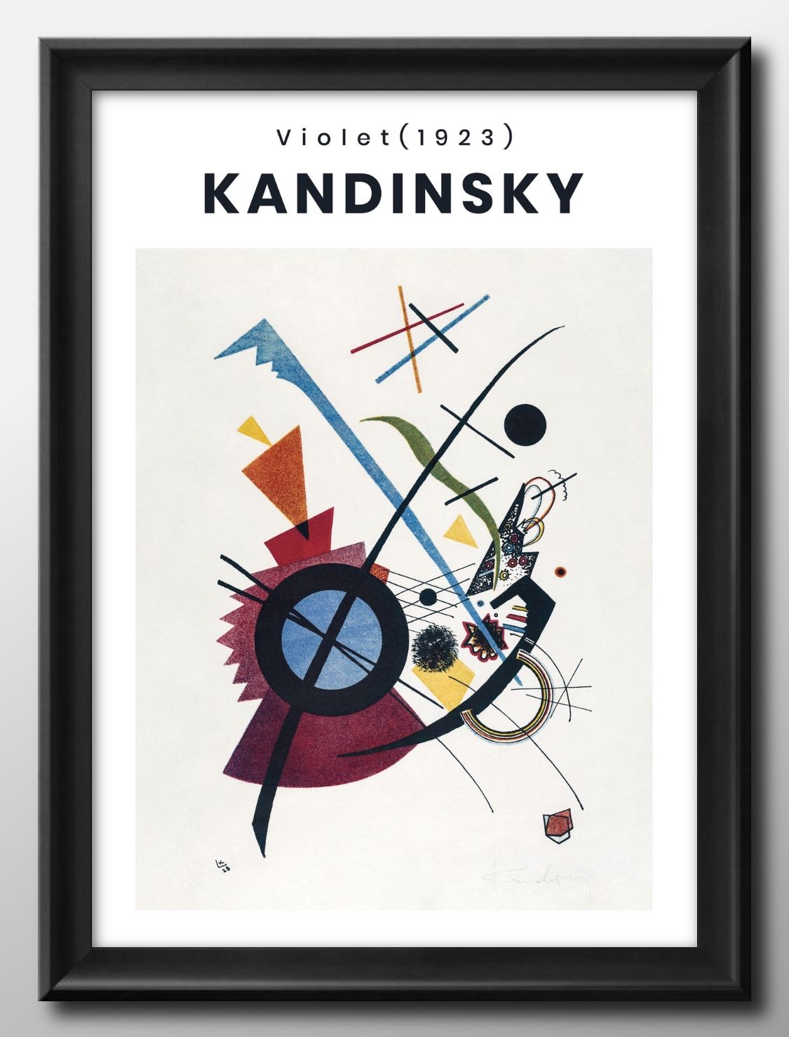 ワシリー カンディンスキー A3 サイズ ポスター アート おしゃれ 絵画 インテリア 北欧 イラスト マット紙 艶消し アートパネル 額 フレーム デザイン ...