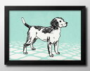 犬 イヌ DOG イラスト A3 サイズ ポスター アート おしゃれ 絵画 インテリア 北欧 イラスト マット紙 艶消し アートパネル 額 フレーム デザイン ...