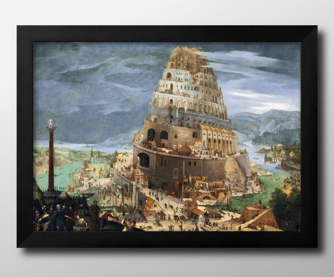 アベル グリマー バベルの塔 A3 サイズ ポスター アート おしゃれ 絵画 インテリア 北欧 イラスト マット紙 艶消し アートパネル 額 フレーム デザイン...