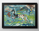 アーノルド ピーターワイズ クビンチャン Horse 馬 A3 サイズ ポスター アート おしゃれ 絵画 インテリア 北欧 イラスト マット紙 艶消し アートパ...