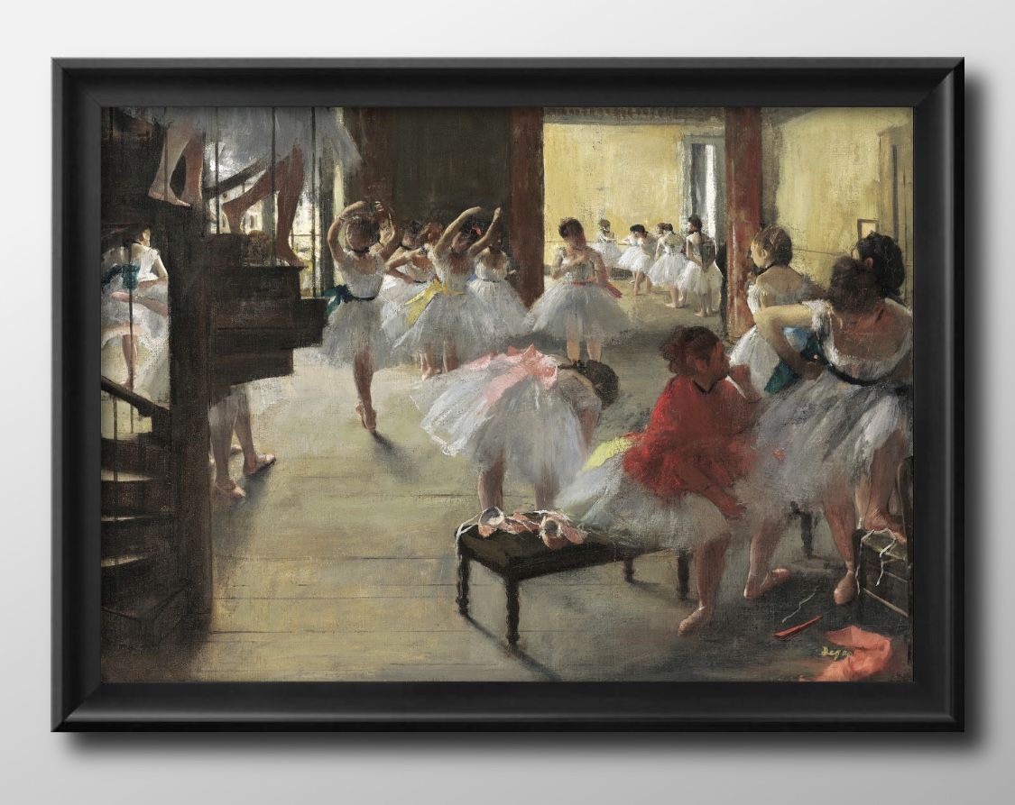 エドガー ドガ The Dance Class A3 サイズ ポスター アート おしゃれ 絵画 インテリア 北欧 イラスト マット紙 艶消し アートパネル 額 ...