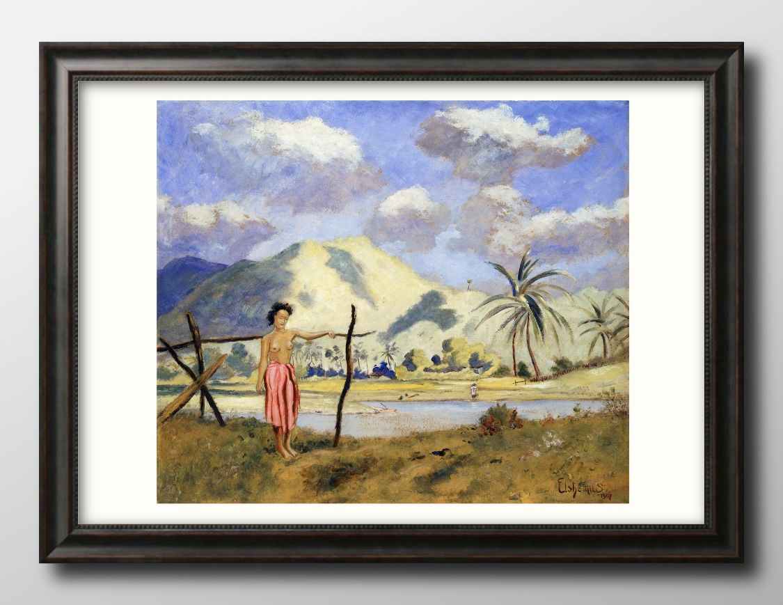 ルイ ミシェル アイルシェミウス サモア A3 サイズ ポスター アート おしゃれ 絵画 インテリア 北欧 イラスト マット紙 艶消し アートパネル 額 フレーム デザイン 壁掛け ギフト 新築祝い ディスプレイ 速達 送料無料