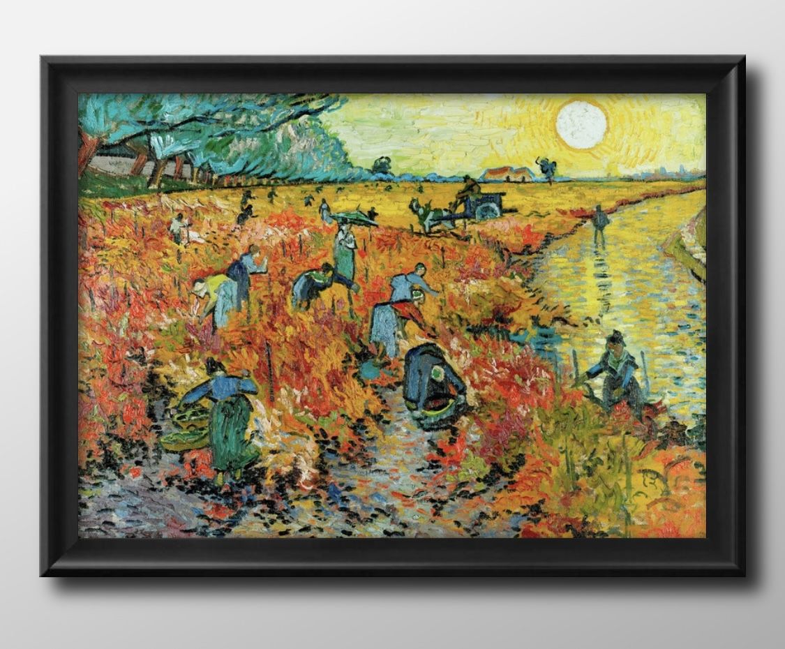 フィンセント ファン ゴッホ The Red Vineyards near Arles A3 サイズ ポスター アート おしゃれ 絵画 インテリア 北欧 イラス...