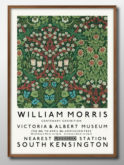 ウィリアム モリス A3 サイズ ポスター アート おしゃれ 絵画 インテリア 北欧 イラスト マット紙 艶消し アートパネル 額 フレーム デザイン 壁掛け ...