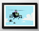 Banksy バンクシー A3 サイズ ポスター アート おしゃれ 絵画 インテリア 北欧 イラスト マット紙 艶消し アートパネル 額 フレーム デザイン 壁...