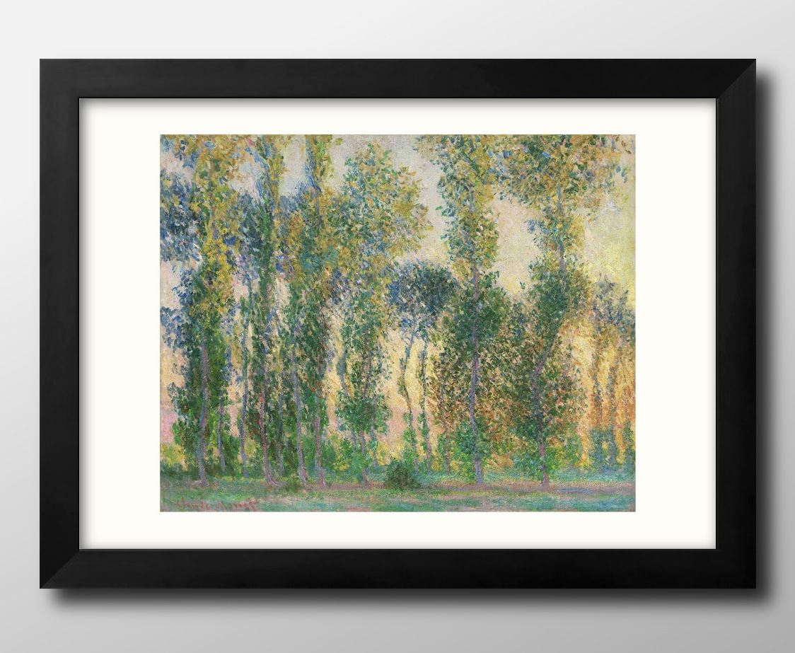   Poplars at Giverny A3  ݥ    ƥꥢ ̲ 饹 ޥåȻ ä ȥѥͥ...