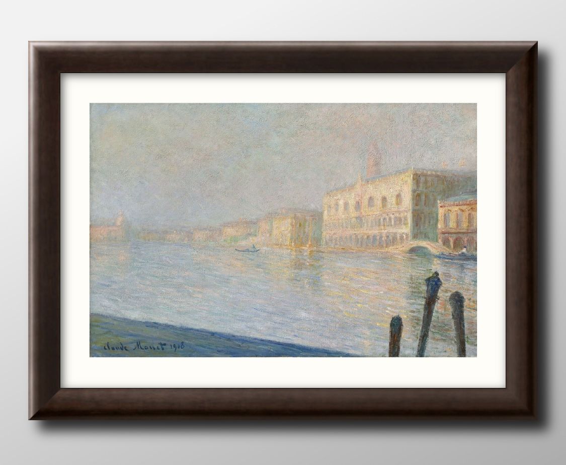 日本製 クロード モネ The Palazzo Ducale A3 サイズ ポスター アート おしゃれ 絵画 インテリア 北欧 イラスト マット紙 艶消し アートパネル 額 フレーム デザイン 壁掛け ギフト 新築祝い ディスプレイ 速達 送料無料