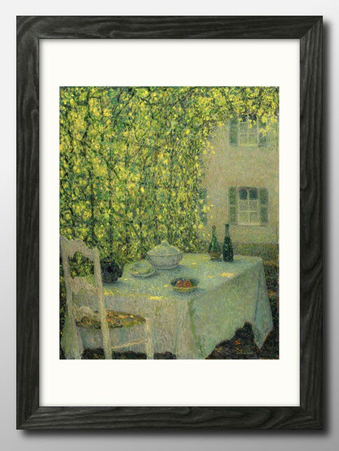 アンリ ル シダネル The Village Table, Gerberoy A3 サイズ ポスター アート おしゃれ 絵画 インテリア 北欧 イラスト マット...