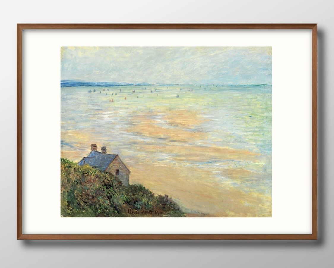 クロード モネ トルーヴィルの小屋、干潮 A3 サイズ ポスター アート おしゃれ 絵画 インテリア 北欧 イラスト マット紙 艶消し アートパネル 額 フレー...