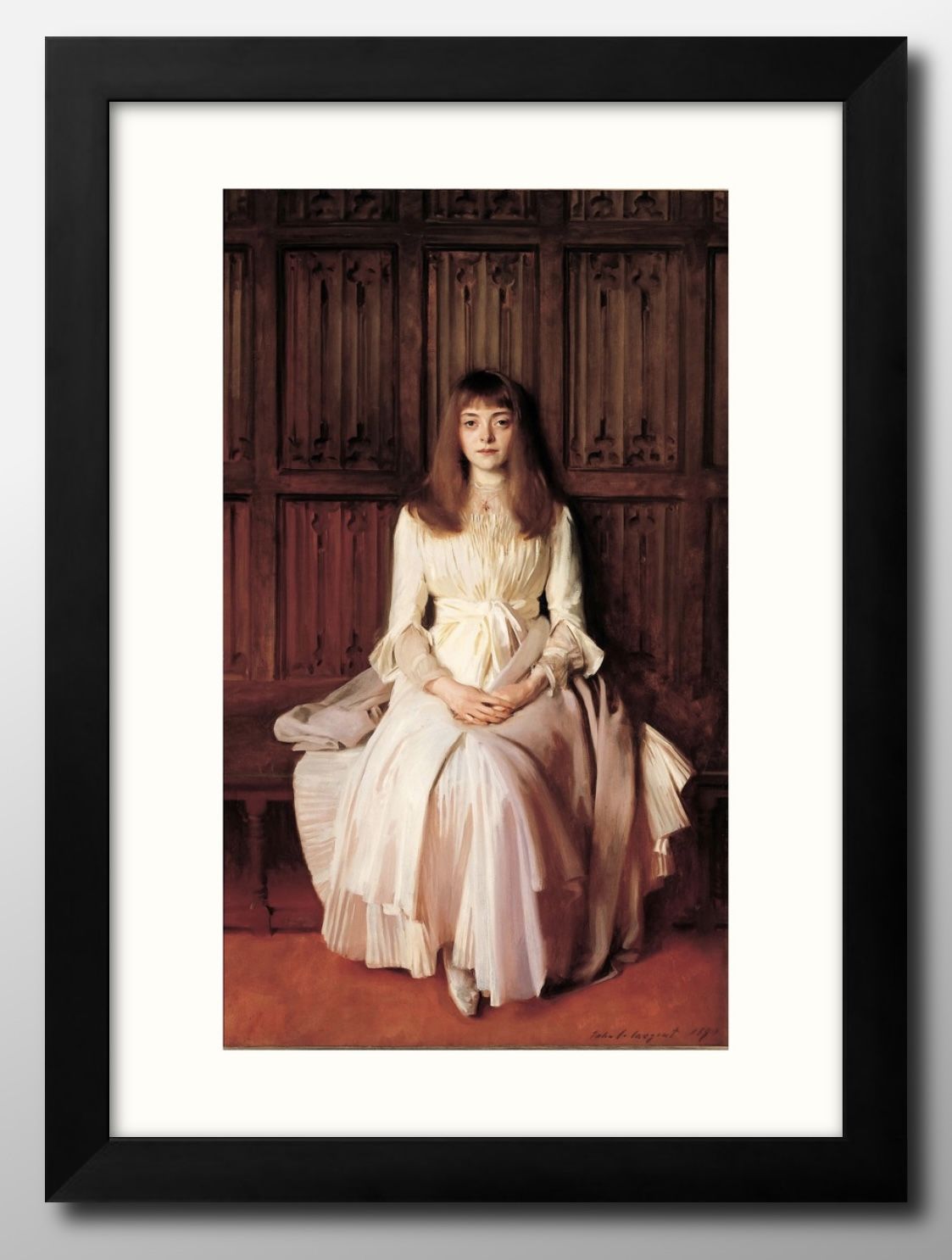 ジョン シンガー サージェント Miss Elsie Palmer A3 サイズ ポスター アート おしゃれ 絵画 インテリア 北欧 イラスト マット紙 艶消し...