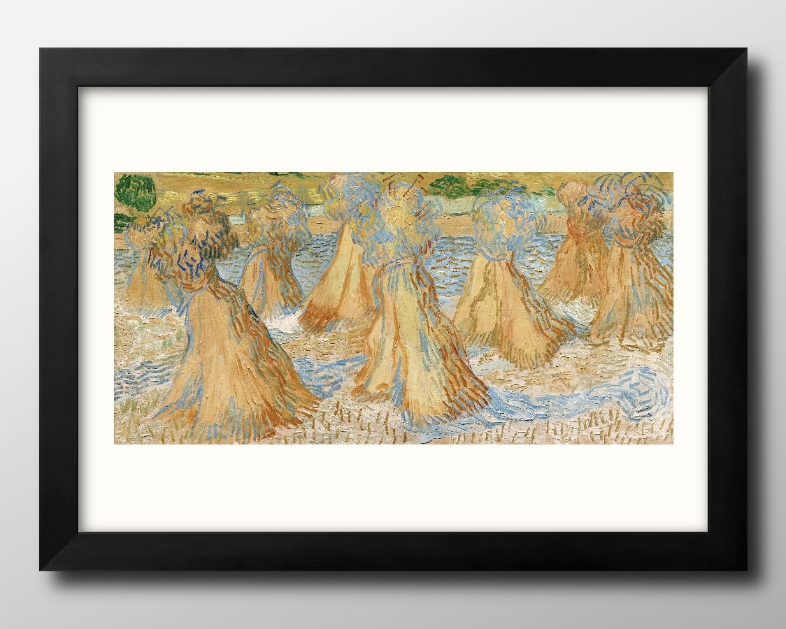 フィンセント ファン ゴッホ Sheaves of Wheat A3 サイズ ポスター アート おしゃれ 絵画 インテリア 北欧 イラスト マット紙 艶消し ア...