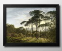 ヘンドリック フォーフト Italian Landscape with Umbrella Pines A3 サイズ ポスター アート おしゃれ 絵画 インテリア...