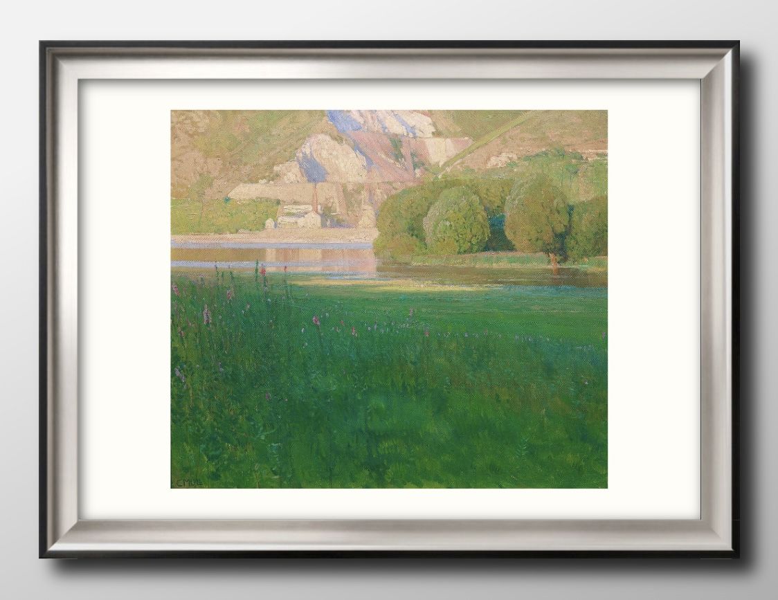 カール モル the Danube A3 サイズ ポスター アート おしゃれ 絵画 インテリア 北欧 イラスト マット紙 艶消し アートパネル 額 フレーム デ...