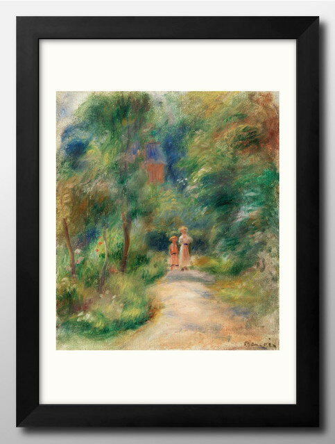 オーギュスト ルノワール Two Figures on a Path A3 サイズ ポスター アート おしゃれ 絵画 インテリア 北欧 イラスト マット紙 艶消...
