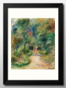 オーギュスト ルノワール Two Figures on a Path A3 サイズ ポスター アート おしゃれ 絵画 インテリア 北欧 イラスト マット紙 艶消し アートパネル 額 フレーム デザイン 壁掛け ギフト 新築祝い ディスプレイ 速達 送料無料