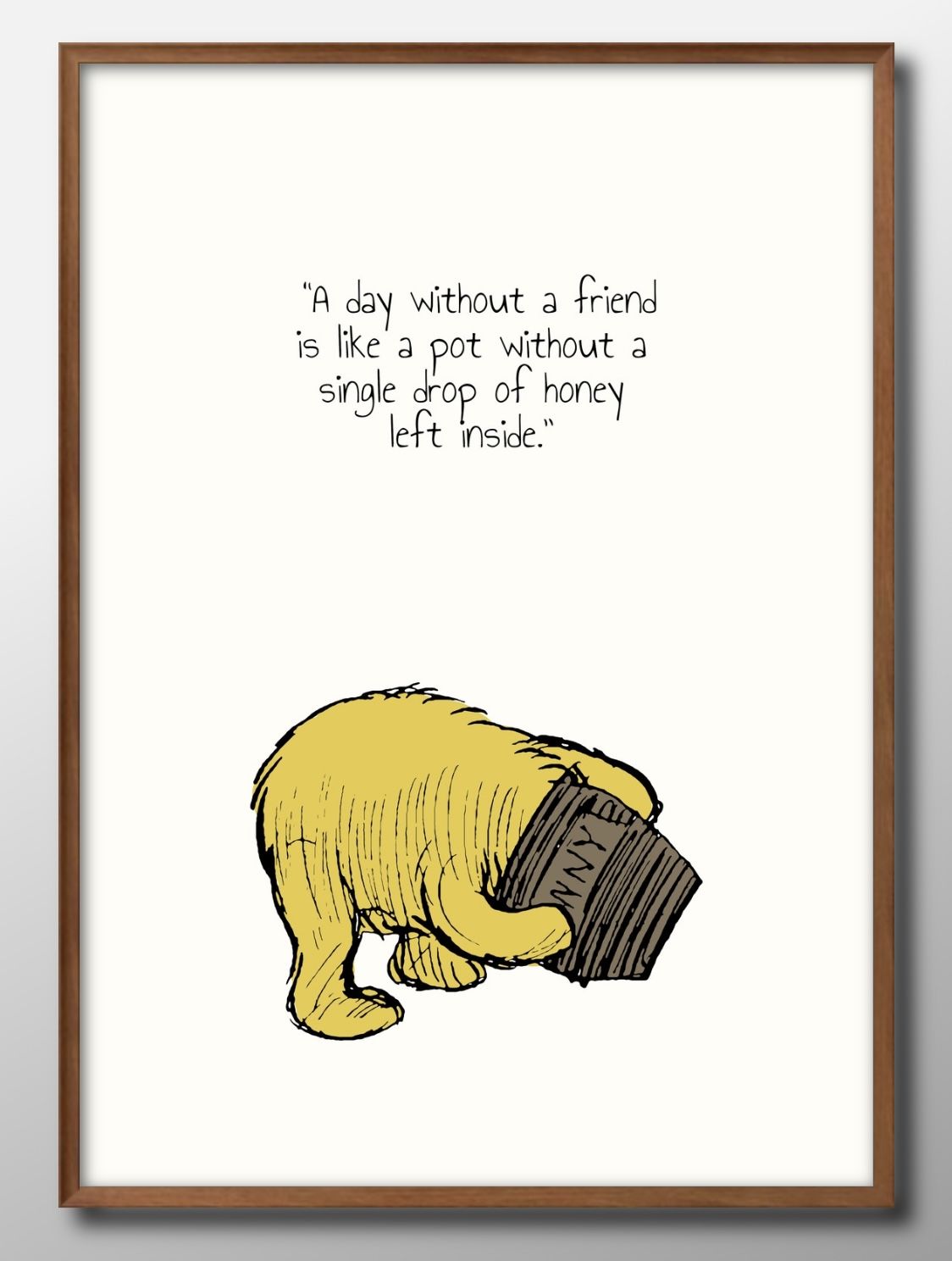 クラシックプー くまのプーさん A3 サイズ ポスター アート おしゃれ 絵画 インテリア 北欧 イラスト マット紙 艶消し アートパネル 額 フレーム デザイ...