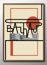 バウハウス BAUHAUS A3 サイズ ポスター アート おしゃれ 絵画 インテリア 北欧 イラスト マット紙 艶消し アートパネル 額 フレーム デザイン 壁掛け ギフト 新築祝い ディスプレイ 速達 送料無料