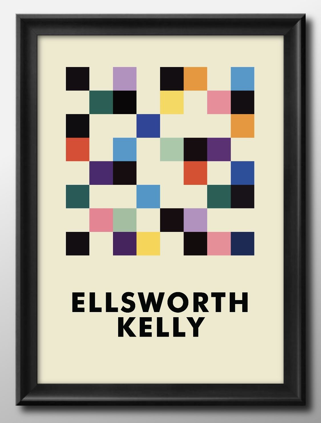 エルズワース ケリー MoMA A3 サイズ ポスター アート おしゃれ 絵画 インテリア 北欧 イラスト マット紙 艶消し アートパネル 額 フレーム デザイ...